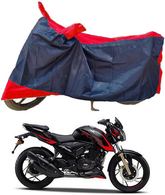 Mdstar Waterproof Two Wheeler Cover for TVS(Apache RTR 200 4V, Red, Blue)