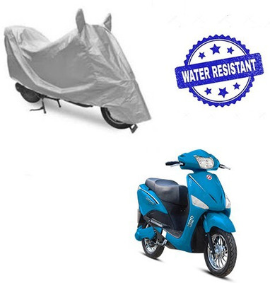 DeepShakshi AUTOMOTIVE Waterproof Two Wheeler Cover for Hero(Electric, Silver)