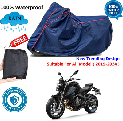 AutoGalaxy Waterproof Two Wheeler Cover for CFMoto(Blue, Red)