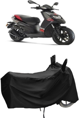 Autoprime Two Wheeler Cover for Aprilia(SR 125, Black)