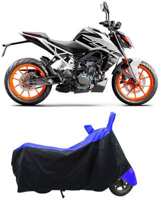 Coxtor Waterproof Two Wheeler Cover for KTM(200 Duke BS6, Blue)