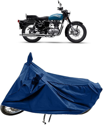DeepShakshi AUTOMOTIVE Waterproof Two Wheeler Cover for Royal Enfield(Bullet 500, Blue)