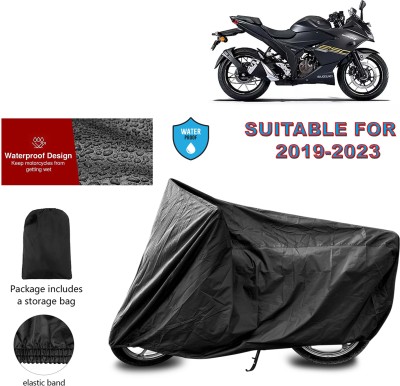 PAGORA Waterproof Two Wheeler Cover for Suzuki(Gixxer SF 250, Black)