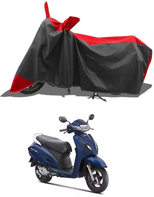 RRZ Two Wheeler Cover for Honda(Activa 5G, Black, Red)