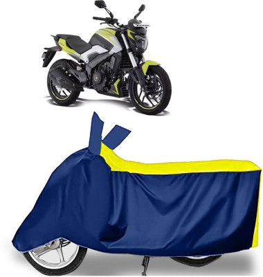 AUTO PEARL Two Wheeler Cover for Bajaj(Dominar, Yellow, Blue)