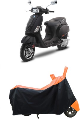 Coxtor Waterproof Two Wheeler Cover for Piaggio(Vespa SXL 125, Orange)