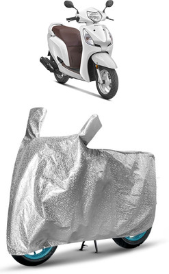 J S R Waterproof Two Wheeler Cover for Honda(Aviator, Silver)