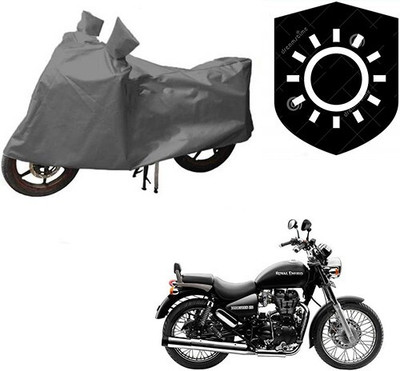 MMSSTAR Waterproof Two Wheeler Cover for Royal Enfield(Thunderbird 500, Grey)