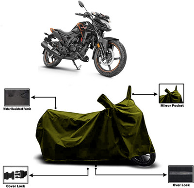 Amexride Two Wheeler Cover for Honda(X-Blade, Green)