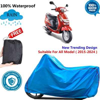 OliverX Waterproof Two Wheeler Cover for Mahindra(Duro, Blue)