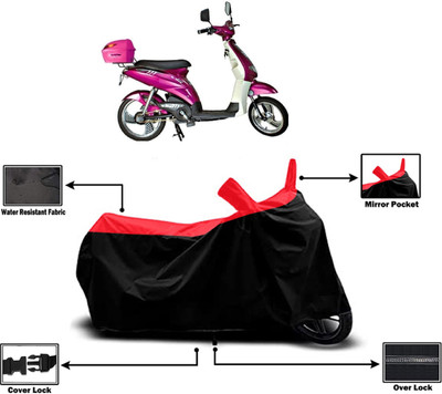 Amexride Two Wheeler Cover for Ampere(E Lite, Red)