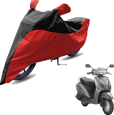 RiderShine Two Wheeler Cover for Honda(Activa 3G, Red, Black)