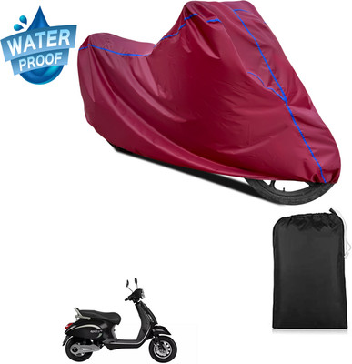 GOSHIV-car and bike accessories Waterproof Two Wheeler Cover for PURE EV(Maroon)