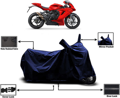Amexride Two Wheeler Cover for MV Agusta(F3, Blue)