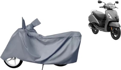 Mdstar Waterproof Two Wheeler Cover for TVS(Jupiter, Grey)