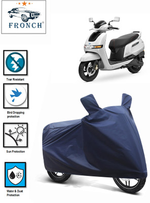 FRONCH Waterproof Two Wheeler Cover for TVS(iQube Electric, Blue)