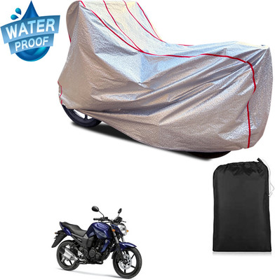 PAGORA Waterproof Two Wheeler Cover for Yamaha(FZ-FI BS6, Silver)