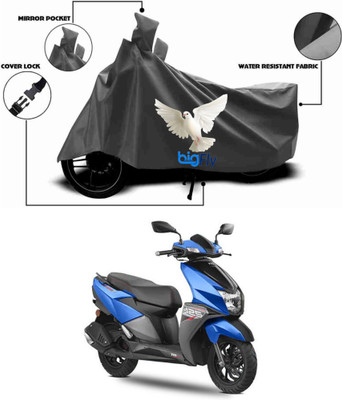 BigFly Two Wheeler Cover for TVS(NTORQ, Grey)