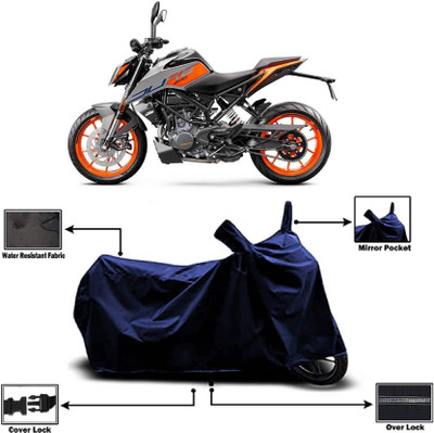 KEDIT Two Wheeler Cover for KTM(200 Duke, Blue)