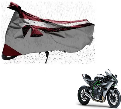 MISSION COLLECTION Waterproof Two Wheeler Cover for Kawasaki(Ninja 1000, Silver)