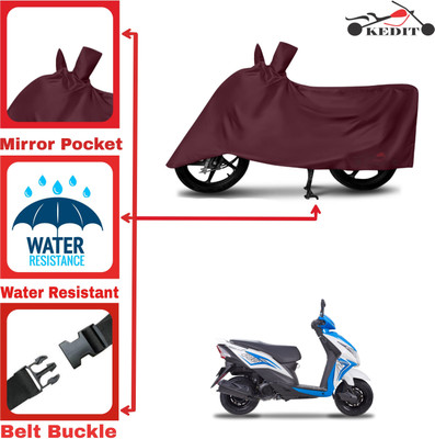 KEDIT Two Wheeler Cover for Honda(Dio, Maroon)