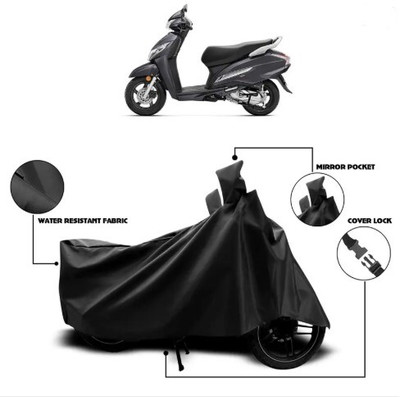 Tritika Waterproof Two Wheeler Cover for Honda(Activa 125, Black)