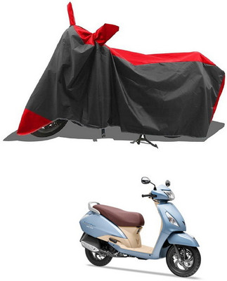 PAGORA Waterproof Two Wheeler Cover for TVS(Jupiter Grande, Red, Black)