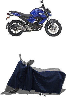 SUGASHRI Waterproof Two Wheeler Cover for Yamaha(FZ-Fi Version 3.0, Grey, Blue)