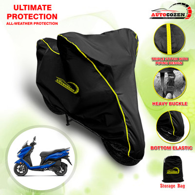 AUTOCOZEN Waterproof Two Wheeler Cover for Suzuki(Burgman Electric, Black)