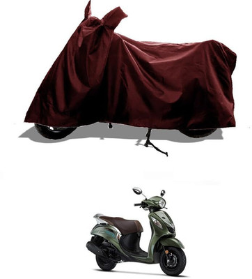 AASHTIK MART Two Wheeler Cover for Yamaha(Fascino, Maroon)