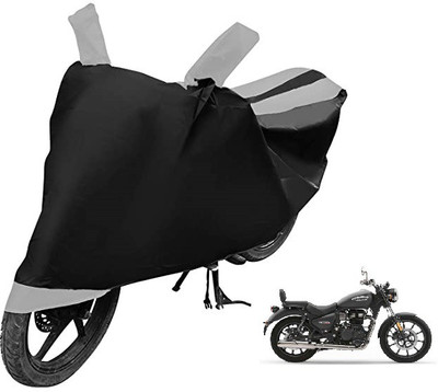 Auto Hub Two Wheeler Cover for Royal Enfield(Meteor, Silver)