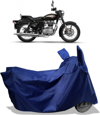 Amexride Two Wheeler Cover for Royal Enfield(Standard 350, Blue)
