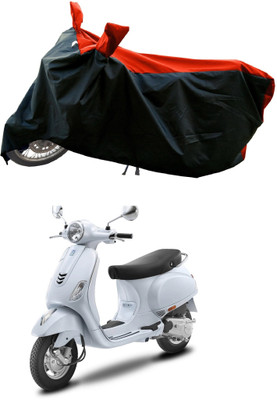 DeepShakshi AUTOMOTIVE Waterproof Two Wheeler Cover for Vespa(Vespa LX, Red)