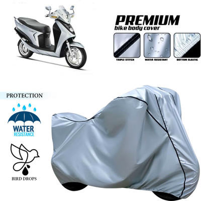 GOSHIV-car and bike accessories Waterproof Two Wheeler Cover for Hero(Leap Hybrid SES, Silver)