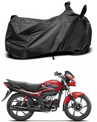 DeepShakshi AUTOMOTIVE Two Wheeler Cover for Hero(Passion Pro, Black)