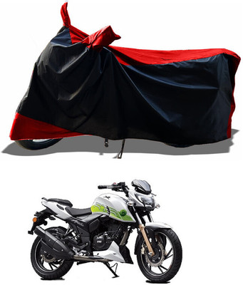 DeepShakshi AUTOMOTIVE Waterproof Two Wheeler Cover for TVS(Apache RTR 200 Fi E100, Red)