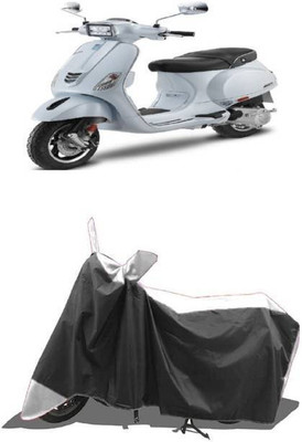 RAAMKM Two Wheeler Cover for Hero, Honda, Bajaj, TVS, Yamaha(Boxer AT, White, Black)
