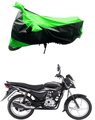 Mdstar Waterproof Two Wheeler Cover for Bajaj(Platina 100, Green, Black)