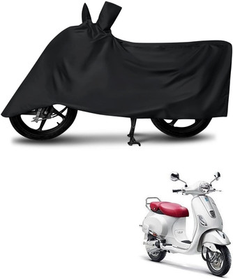 KEDIT Two Wheeler Cover for Vespa(Elegante 150, Black)