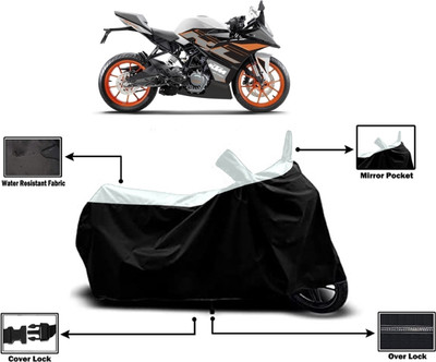 Amexride Two Wheeler Cover for KTM(RC125 BS6, White)
