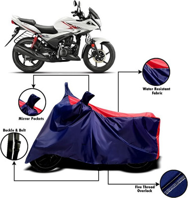 DeepShakshi AUTOMOTIVE Two Wheeler Cover for Hero(Ignitor, Red, Blue)