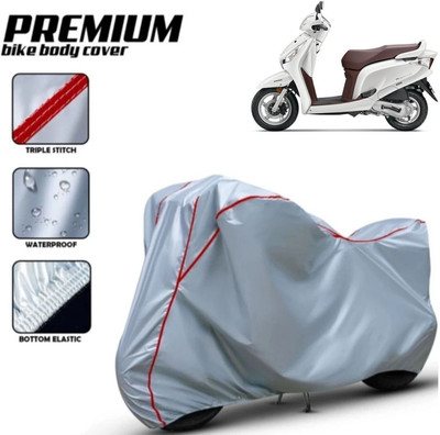 Shiv Kanha Waterproof Two Wheeler Cover for Honda(Aviator, Silver, Red)