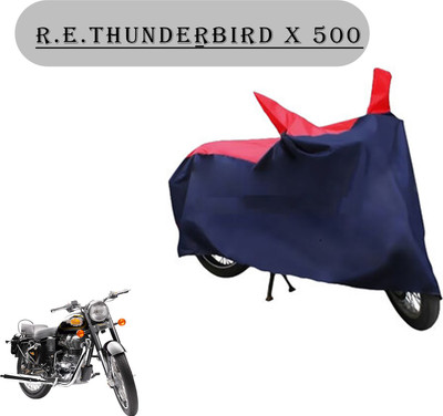 prapt accossories Waterproof Two Wheeler Cover for Royal Enfield(Thunderbird 500, Black)