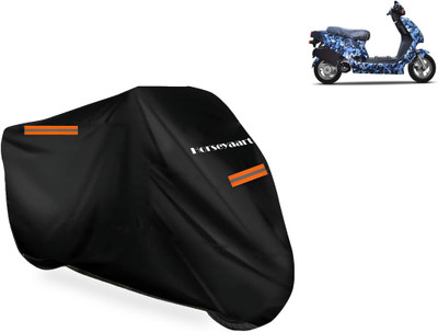 Horseyaart Waterproof Two Wheeler Cover for Hero Electric(Electric AXLHE-20 BS6, Black)