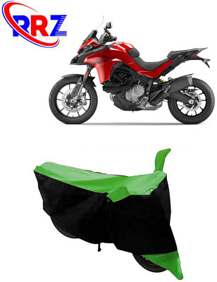 RRZ Waterproof Two Wheeler Cover for Ducati(Multistrada, Black, Green)