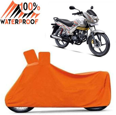 ROYAL AUTO MART Waterproof Two Wheeler Cover for Mahindra(Centuro, Orange)