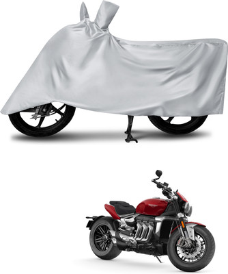 aosis Two Wheeler Cover for Triumph(Rocket III, Silver)