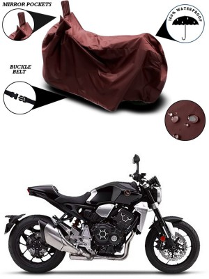 Ascension Waterproof Two Wheeler Cover for Honda(CB1000R Plus, Maroon)