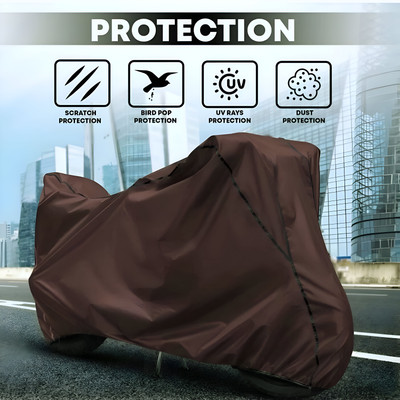 OliverX Waterproof Two Wheeler Cover for TVS(Raider, Brown, Black)