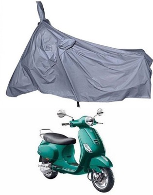 Genipap Two Wheeler Cover for Piaggio(Vespa VXL, Silver)